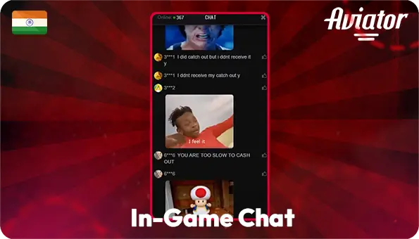 In game Chat in Aviator India Where Players Discuss the Game and Memes